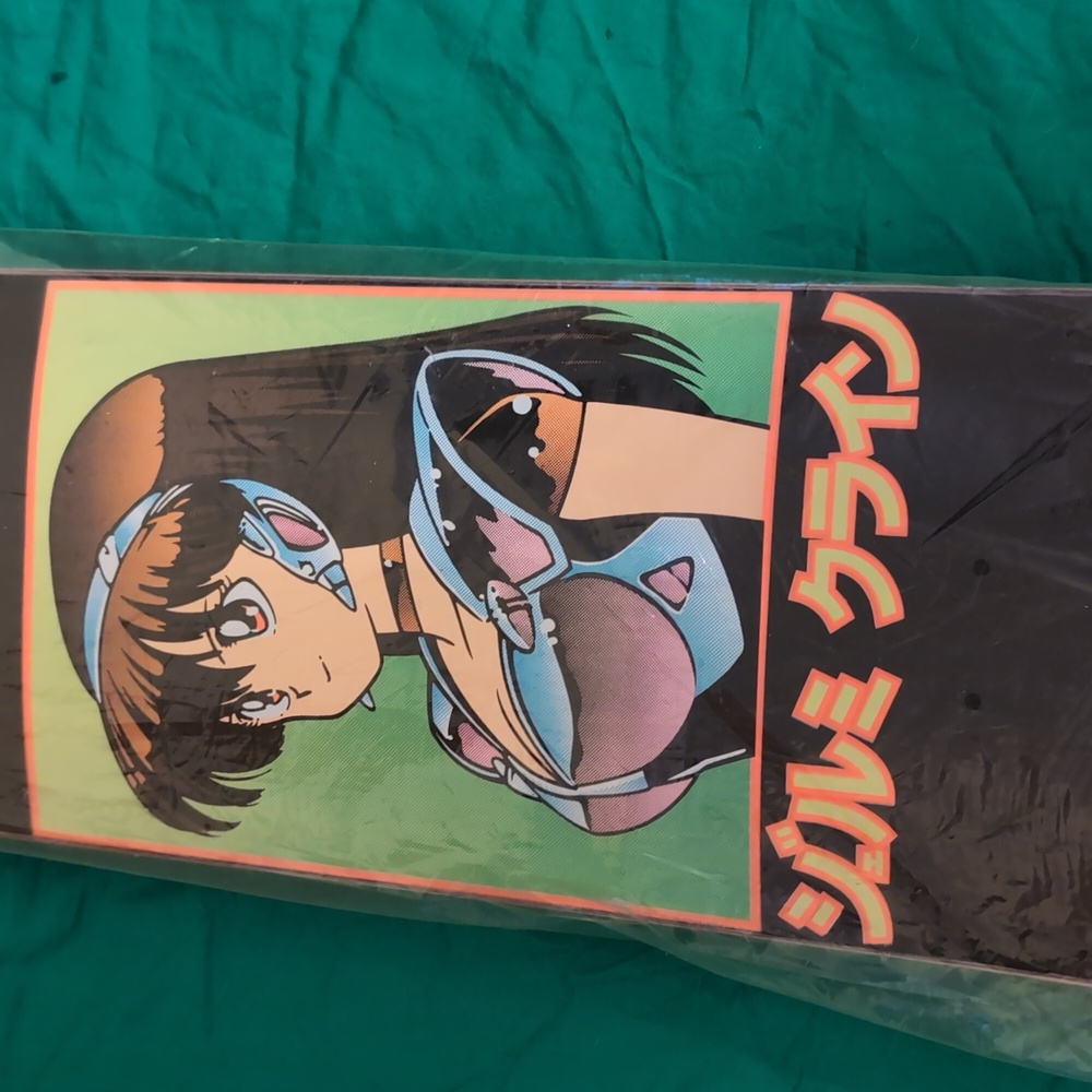 JK Industries Hook Ups Dream Girl Black Hand Screened Skateboard 8.3"x32.2" New - Picture 2 of 4
